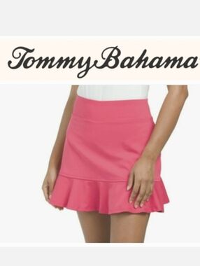 Tommy Bahama Golf Berry Pink Ruffle Hem Active Skort Sz XL